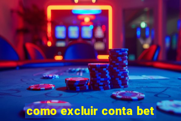 como excluir conta bet